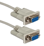 6ft DB9 Female to Female Serial RS232 Null Modem Cable CC2045-06 037229330472 Cable, Serial RS232 Null Modem, DB9F/F, 6ft CC2045-06N  132803 YW3108 CC204506 CC2045-06 cables feet foot  2370 