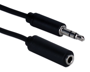 25ft 3.5mm Mini-Stereo Male to Female Speaker Extension Cable CC400-25 037229400083 Cable, Multimedia, Speaker - 3.5mm M/F Extn, 25ft 185181 CC40025 CC400-25 cables feet foot  2781 