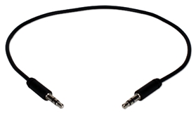 1ft 3.5mm Mini-Stereo Male to Male Speaker Cable CC400M-01 037229008395 Cable, Multimedia, Speaker - 3.5mm Mini-Stereo M/M, 1ft 753103 TW8109 CC400M01 CC400M-01 cables feet foot  2786 