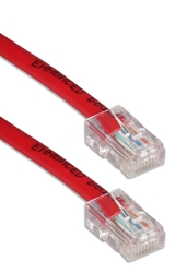 25ft 350MHz CAT5e Crossover Red Patch Cord CC712EX-25RD 037229716597 Cable, CAT5E Gigabit Ethernet RJ45 Category 5E Flexible/Standed, Crossover Network/LAN Patch Cord, Assembled, PC to PC or Daisy Chain Hubs, Red, 25ft 508531 CC712EX25RD CC712EX-025RD cables feet foot  3083 