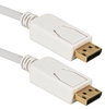 15ft DisplayPort Digital A/V UltraHD 4K White Cable with Latches DP-15WH 037229003277