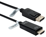 3ft DisplayPort to HDMI 4K Digital A/V Cable DPHD-03 037229005509 Cable, DisplayPort v1.1 Compliant, Connects DisplayPort Audio/Video into HDMI with HDCP, DP Male to HDMI Male, 3ft DPHD03 DPHD-03 cables feet foot 