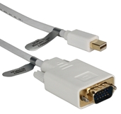 6ft Mini DisplayPort to VGA Video Cable MDPVGA-06 037229009538 Cable, Mini-DisplayPort v1.1 Compliant, Convert Mini-DisplayPort Audio/Video into VGA Video, DP Male to HD15 Male, 6ft 10DP-MDPVGA-06 YW3124 MDPVGA06 MDPVGA-06 cables feet foot  3593 