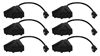 6-Pack 12 Inches 3-Outlet OutletSaver AC Power Splitter Adaptor PP-ADPT3-6PK 037229231335