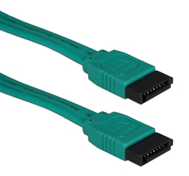 24 Inches SATA 3Gbps Internal Data Green Cable SATA-24GN 037229115390 Cable, SATA150 Serial ATA Internal 7Pin Data Cable, 7Pin to 7Pin, Green, 24" SATA24GN SATA-24GN cables  3758 