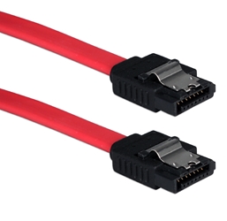 Premium 0.5-Meter SATA 3Gbps Internal Data Cable with Locking Latch SATA1M-05M 037229115802 Cable, SATA Serial ATA Internal 7Pin Data Cable with Metal Lock/Latch, 7Pin to 7Pin, Red, 0.5M (20 inch) 5835 SATA1M05M SATA1M-05M cables  inches 3749 