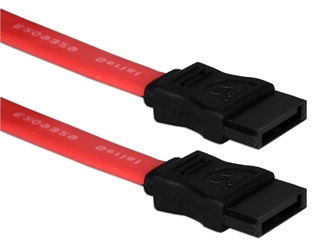 Premium 12 Inches SATA 6Gbps Internal Flat Data Cable SATA3-12 037229115963 Cable, SATA III 1.5/3/6Gbps High Speed Internal Data Cable, Straight Connectors, 7Pin M/M, Red, 12inches 855163 SATA312 SATA3-12 cables  inches 3764 
