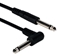 6ft 1/4 Male to Right-Angle Male Audio Cable - TSRA-06
