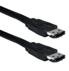 Premium 1-Meter eSATA 3Gbps Shielded External Black Data Cable SATA2E-1M 037229115840 Cable, eSATA II Serial ATA External 7Pin Data Cable, Shielded, 7Pin to 7Pin, Black, 26AWG, 1M (40 inch) 200626 SATA2E1M SATA2E-1M cables  inches 3761 