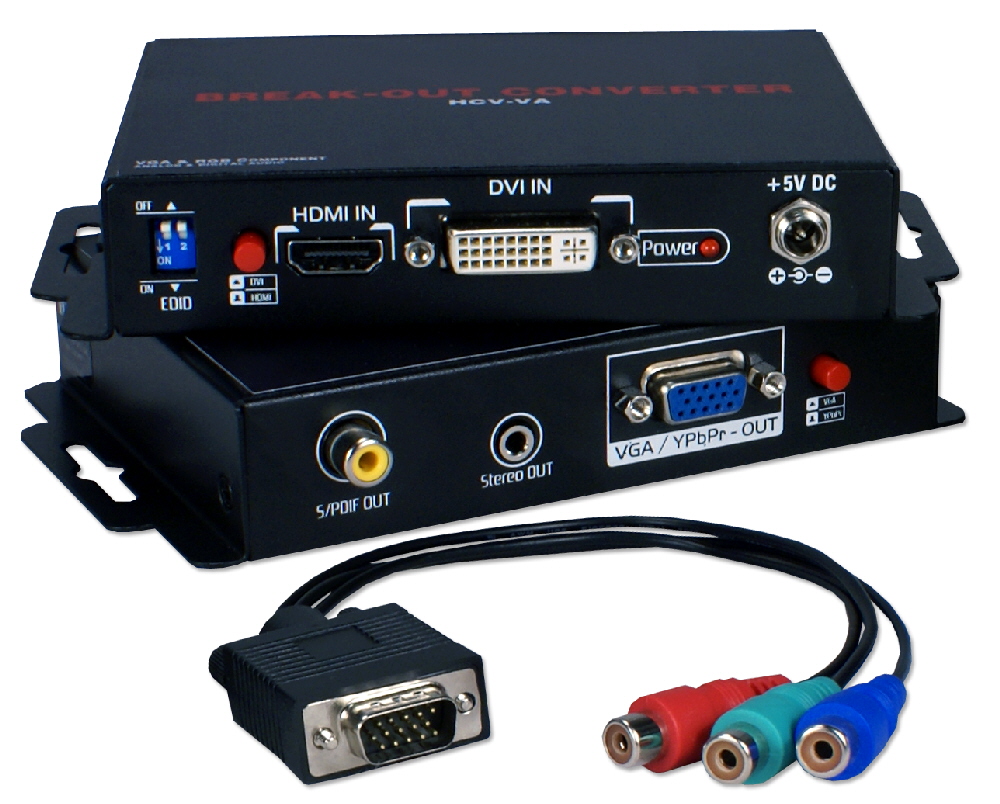 Kina energi Wade HCV-VA - HDMI/DVI HDTV/HDCP to VGA/RGB 720p/1080p Break-Out Converter