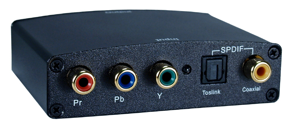 - Component Video & SPDIF Toslink Audio to Converter