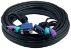 3ft Premium Keyboard/VGA/Mouse Combo Cable for PS/2 KVM Switch with VGA Female Port