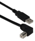 4ft USB 2.0 High-Speed Type A Male to B Right Angle Male Cable