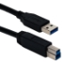 10ft USB 3.2 Gen 1 Compliant 5Gbps Type A Male to B Male Black Cable