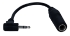 3.5mm Male Right-Angle to 1/4 Female Audio Stereo Adaptor