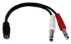 3.5mm Female to Dual-1/4 TS Male Y-Adaptor