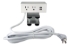 Adjustable Deskmount Dual-Power Outlets with Dual-USB 2.1Amp Charger & 10ft Power Cord