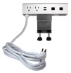 Adjustable Deskmount Dual-Power Outlets with Dual-USB 3.5Amp Charger & Dual-CAT6 Ports