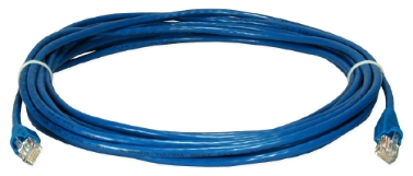 1ft 350MHz CAT5e/Ethernet Flexible Snagless Blue Patch Cord CC711-01BL5