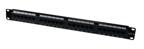 24Port CAT6 RJ45 110Block Patch Panel C6PNL-24 037229715514 Category 6/CAT6 - Patch Panel, 24Ports, 250MHz Certified, T568A/B 110 Block P24T-XXX-C6X/XX 006668 C6PNL24 C6PNL-24   2225 