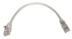 1ft CAT6 Gigabit Flexible Molded Gray Patch Cord CC715-01 037229713640 Cable, CAT6 Gigabit Ethernet RJ45 Category 6 Flexible/Stranded, Network Hub/DSL/CableModem/LAN Patch Cord with Snagless/Molded Boots, Gray, 1ft