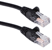 3ft CAT6 Gigabit Flexible Molded Black Patch Cord CC715-03BK 037229715606 Cable, CAT6 Gigabit Ethernet RJ45 Category 6 Flexible/Stranded, Network Hub/DSL/CableModem/LAN Patch Cord with Snagless/Molded Boots, Black, 3ft