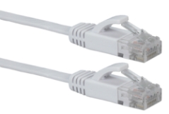 15ft Flat CAT6 Gigabit Flexible Molded White Patch Cord CC715F-15WH 037229713572 Cable, Flat CAT6 Gigabit RJ45 Category 6 Stranded, LAN Patch Cord with Snagless/Molded Boots, White, 15ft CC715F15WH CC715F-15WH  cables feet foot   