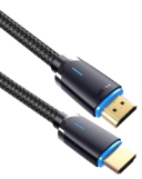 1-Meter Ultra High Speed HDMI UHD 8K with Ethernet Nylon-Braided Premium Cable HD8B-1MP 037229492415 Cable, 1-meter, 1meter, 1m, 3.3ft, 8K/60Hz, HDR10, ARC Digital Audio, Ethernet / HEAC, Deep Color 4:4:4 YCbCr, HDMI 2.1 48Gbps HDCP 2.3 & CEC control, Corrosion resistant gold contact, Shielded cable for signal integrity, Nylon-Braided