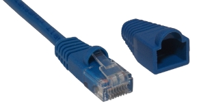 100pcs Blue Rubber Boots for CAT5/RJ45 Patch Cord RJRT-BL