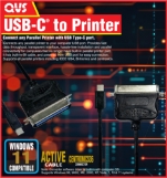 6ft USB-C to IEEE1284 Parallel Printer Bi-directional Cable UC-1284GBC 037229405552