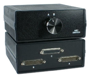 2Port DB25 Parallel or Serial Printer Share Manual Switch BB SWL088A-MMF