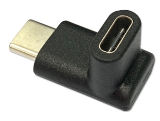USB-C Up or Down Angle USB 3.2 GEN2 10Gbps 100-Watts Adapter CC2230MFA 037229230277 USB-C Up or Down Angle Adapter Black microcenter