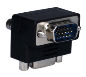 VGA HD15 Down-Angle Male to Female Video Adaptor CC388A-MFD 037229422573 VGA Video Adaptor, Right-Angle/DOWN, HD15M/F 333344 CC388AMFD CC388A-MFD adapters adaptors   2701 