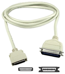 25ft Premium Parallel IEEE1284 MiniCen36 Male to Cen36 Male Bi-Directional Cable CC409D-25