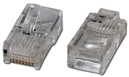 100pcs 350MHz CAT5e/RJ45 Stranded Crimp Connectors CR45ST-100 037229721027 CAT5e Category 5 Connector, RJ45 Crimp, 50u, Stranded, 100pcs 527481 CR45ST100 CR45ST-100   3244 