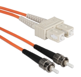 10-Meter ST to SC Multimode Fiber Duplex Patch Cord FDSTSC-10M 037229487503 Fiber Optics Multimode Duplex Patch Cord, ST to SC, 10M (32.80ft) 13-AHM1A07-10M  RC3286 FDSTSC10M FDSTSC-10M   feet foot   3388 IMCE
