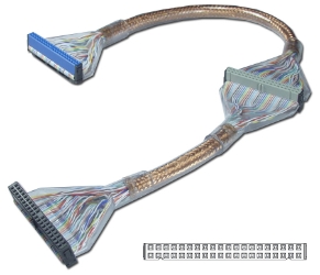 18 Inches IDE ATA/133 Dual Drives Translucent Shielded  Gold Round Internal Cable IDEU-2AGD 037229113204 Cable, Premium Ultra IDE/EIDE/PATA ATA33/66/100/133 Round Internal w/80 Wires, CopperMesh Braiding & Translucent Jacket, 2 Drives, Gold, 18" 488783 IDEU2AGD IDEU-2AGD cables  3529 