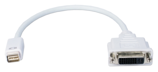 Mini-DVI Male to DVI-D Female Digital Video Adaptor MDVID-MF 037229007688 Adaptor, Apple PowerBook/MacBook Mini-DVI to DVI-D digital video converter, M/F 530469 KV6441 MDVIDMF MDVID-MF adapters adaptors   3601 