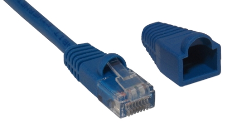 100pcs Blue Rubber Boots for CAT5/RJ45 Patch Cord RJRT-BL