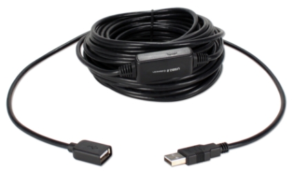 65ft USB 2.0 480Mbps Active Extension Cable USB2-RPTR-65 037229001426 Cable, USB 2.0 480Mbps Active Signal Repeater/Extension with 65ft Built-in Cable