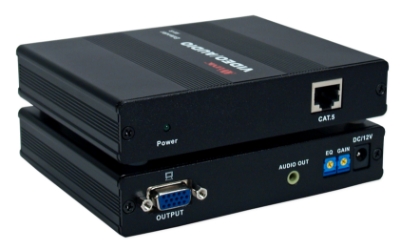 300-Meter VGA/QXGA with Stereo Audio CAT5/RJ45 Extender System Receiver Module VAC5-ERP 037229007237 VGA/SXGA with Stereo Audio CAT5e Extender System, Video Signal Splitter/Distribution Amplifier, 300 meters Receiver Module, HD15/3.5mm/RJ45 Female Connectors AV-R PRO   VAC5ERP VAC5-ERP    meters  3904
