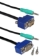 10ft High Performance UltraThin VGA/QXGA HDTV/HD15 with Audio Tri-Shield Fully-Wired Cable with Panel-Mountable Connectors - CC388MA-10
