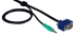 10ft High Performance UltraThin VGA/QXGA HDTV/HD15 with Audio Tri-Shield Fully-Wired Cable with Panel-Mountable Connectors - CC388MA-10