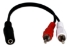 3.5mm Mini-Stereo Female to Dual RCA Male Speaker Y-Adaptor - CC399FM