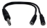 1/4 Male to Dual-3.5mm Female Audio Y-Adaptor - CC399PS-MFY