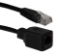 1ft 350MHz CAT5e Ethernet Extension/Telco PortSaver Patch Cord - CC712MF-01LBK