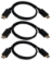 3-Pack 6ft DisplayPort Digital A/V UltraHD 4K Black Cable with Latches - DP-06-3PK