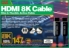45-Meter Active HDMI UltraHD 8K/60Hz with Ethernet Cable - HF8-45M