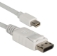 1-Meter Mini DisplayPort to DisplayPort UltraHD 4K White Cable - MDPDP-1M