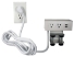Adjustable Deskmount Dual-Power Outlets with Dual-USB 3.5Amp Charger, 10ft Power Cord and Up to 2-Inch Mounting - P2P2U-10B